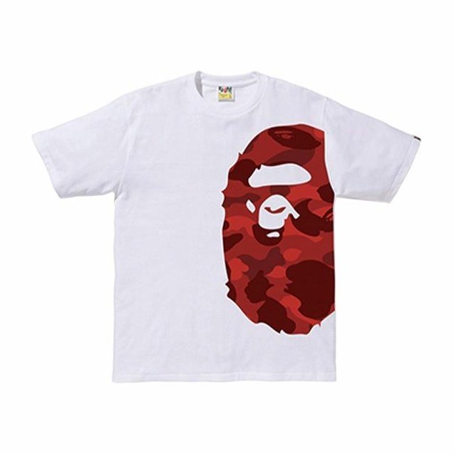 BAPE Color Camo Side Big Ape Head Tee White