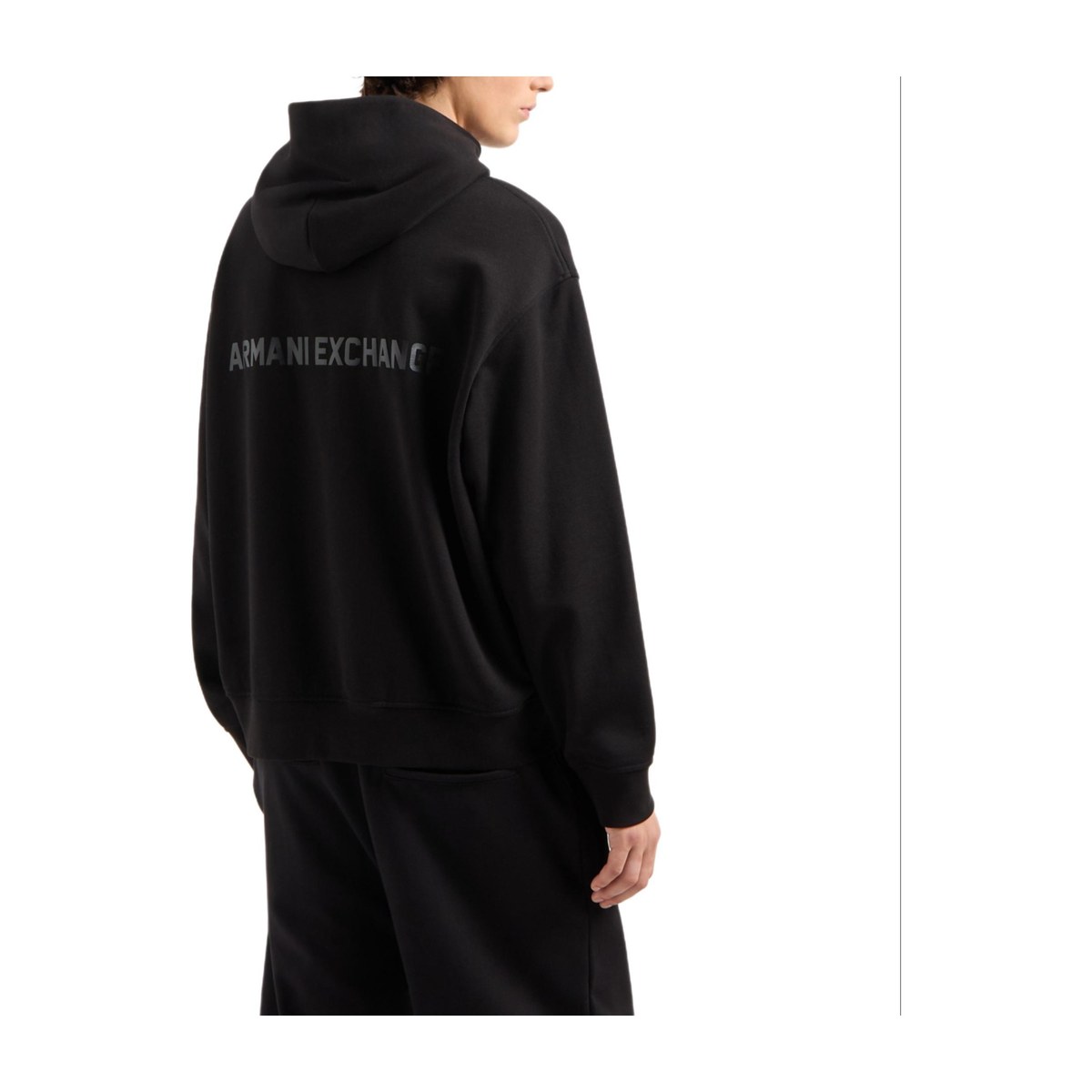 Armani Exchange FW24 Logo Hoodie Black
