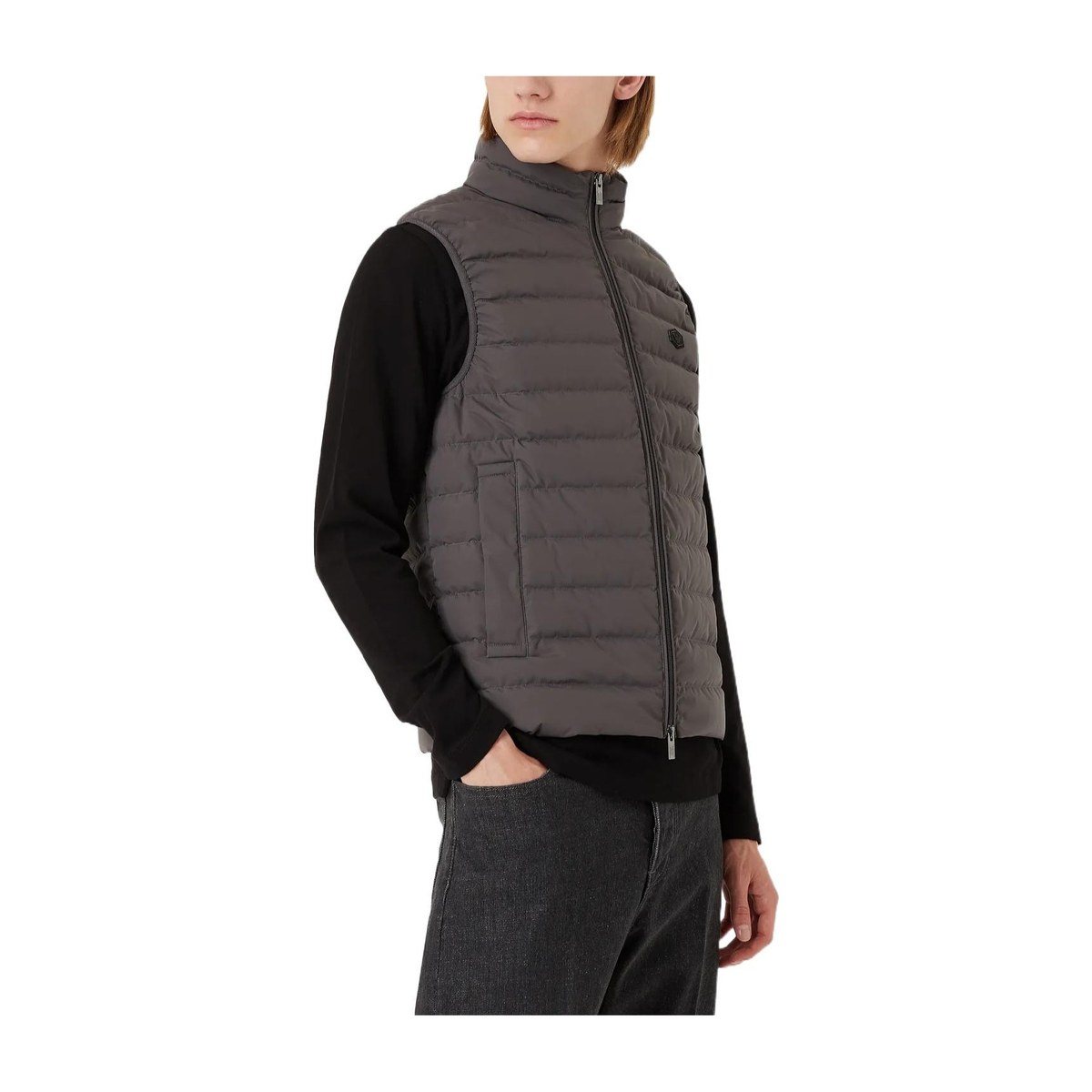 Emporio Armani FW22 Quilted Vest Gray