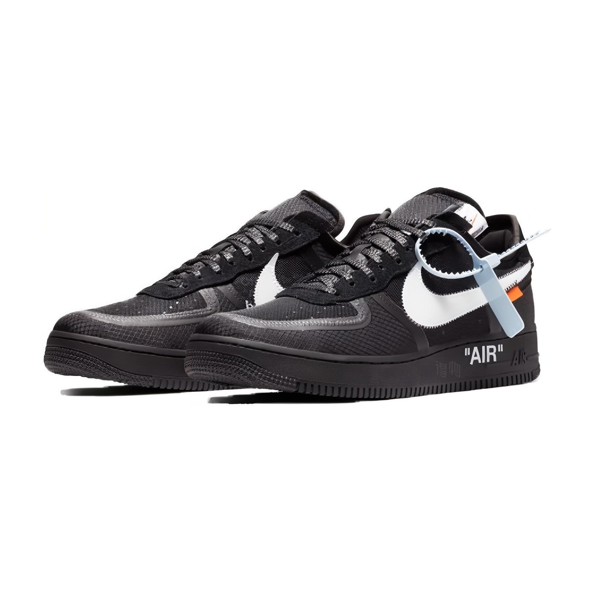 OFF-WHITE x Nike Air Force 1 Black White 2.0