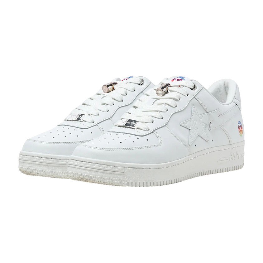 BAPE BLACK x A BATHING APE STA White Silver