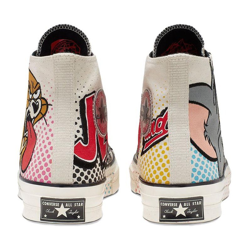Converse Chuck Taylor All Star 1970s Tom & Jerry White Brown Red