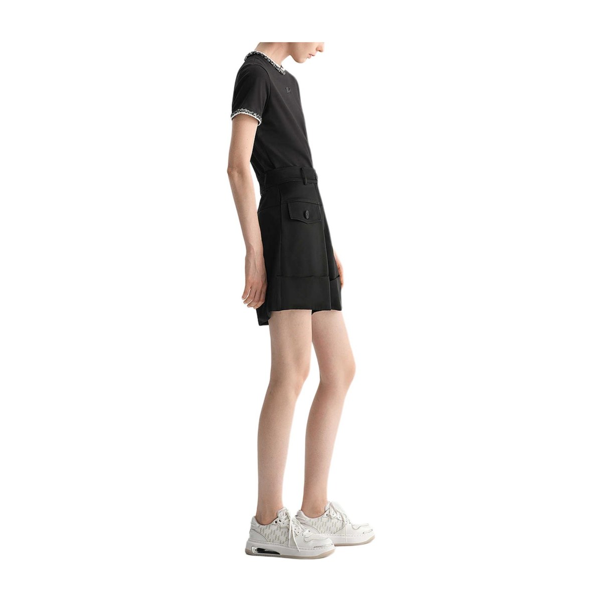 KARL LAGERFELD Satin Shorts Black