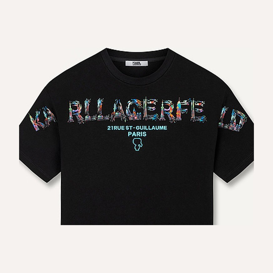 KARL LAGERFELD Logo T-Shirt Black