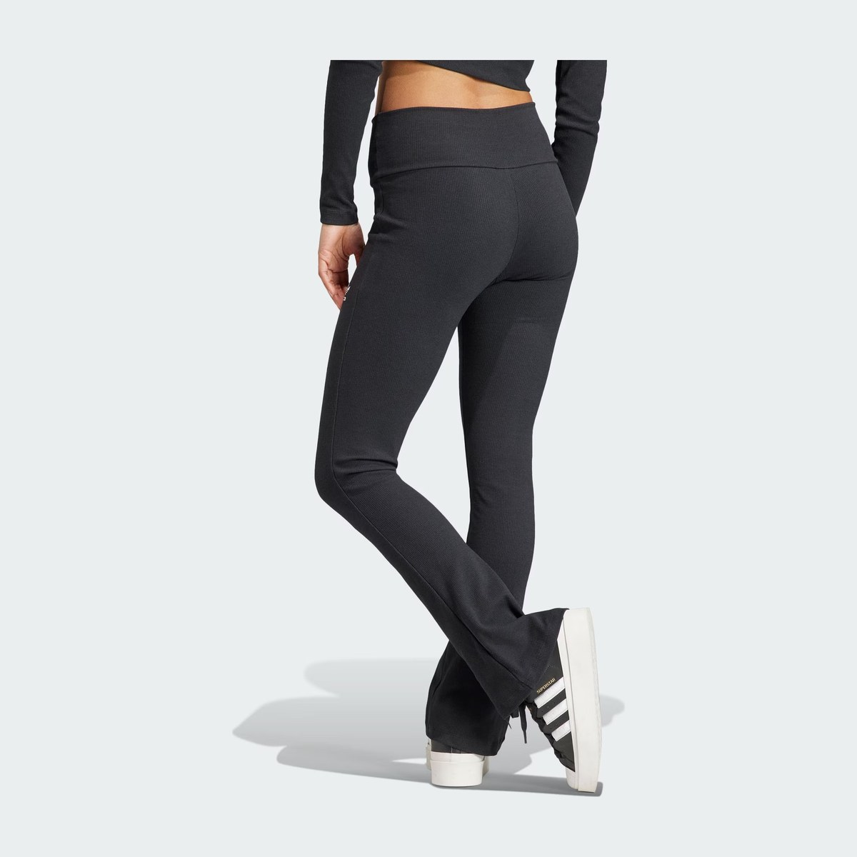 adidas originals Essentials Rib Flared Pants Logo