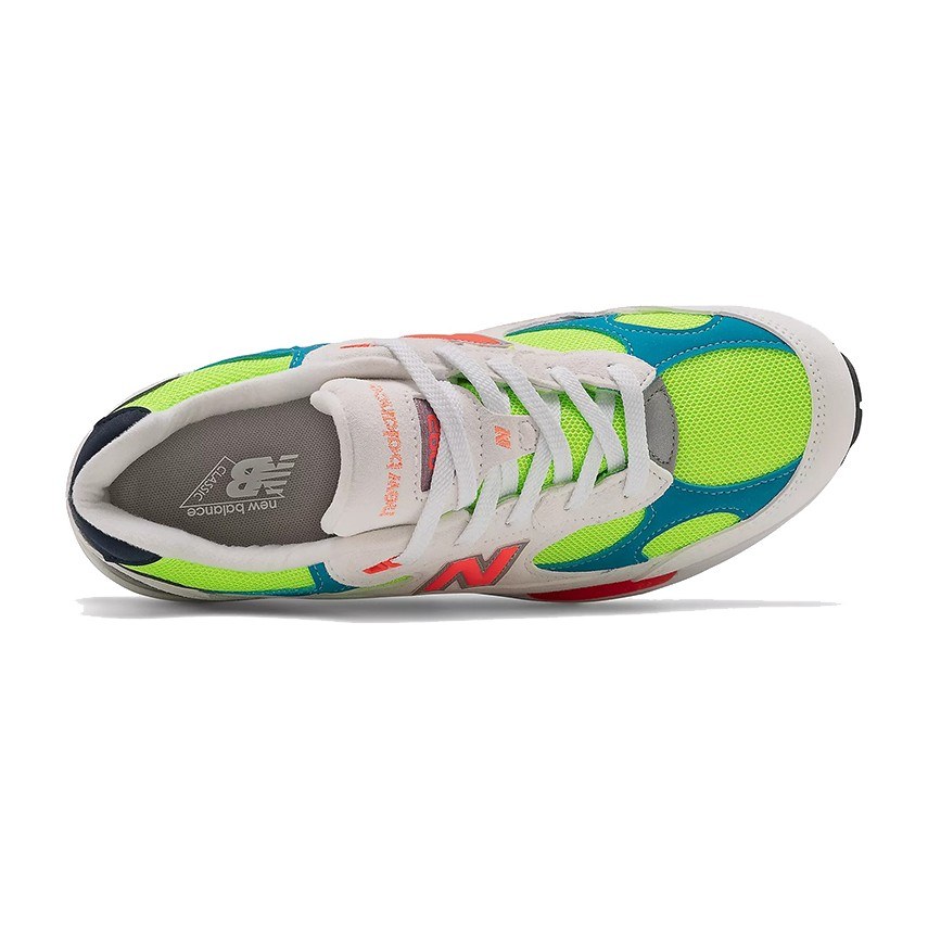 New Balance 992 White Blue Green