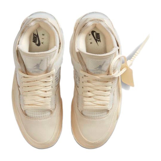 OFF-WHITE x Air Jordan 4 "Sail"