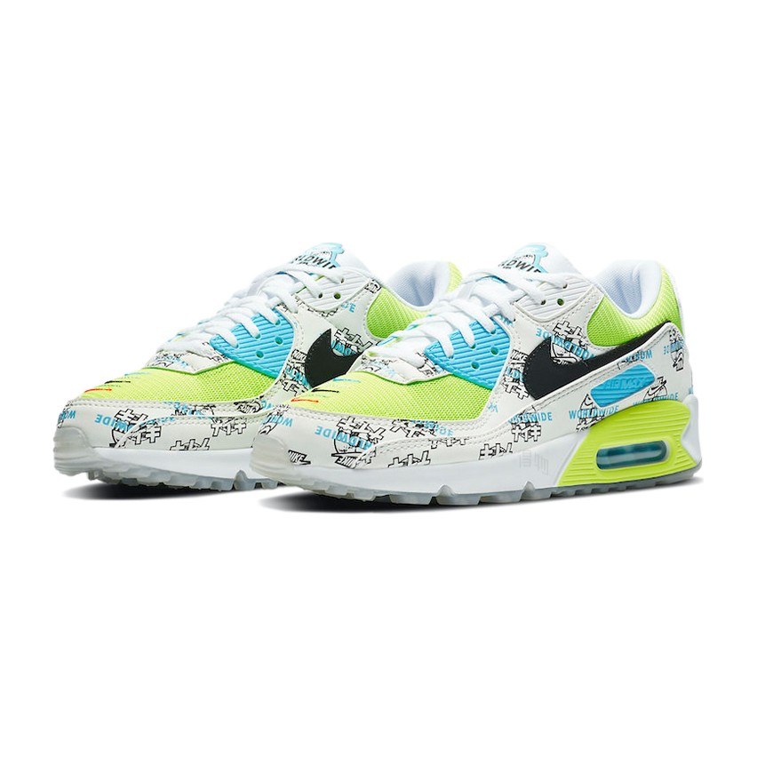 Nike Air Max 90 Worldwide Pack White Blue Yellow