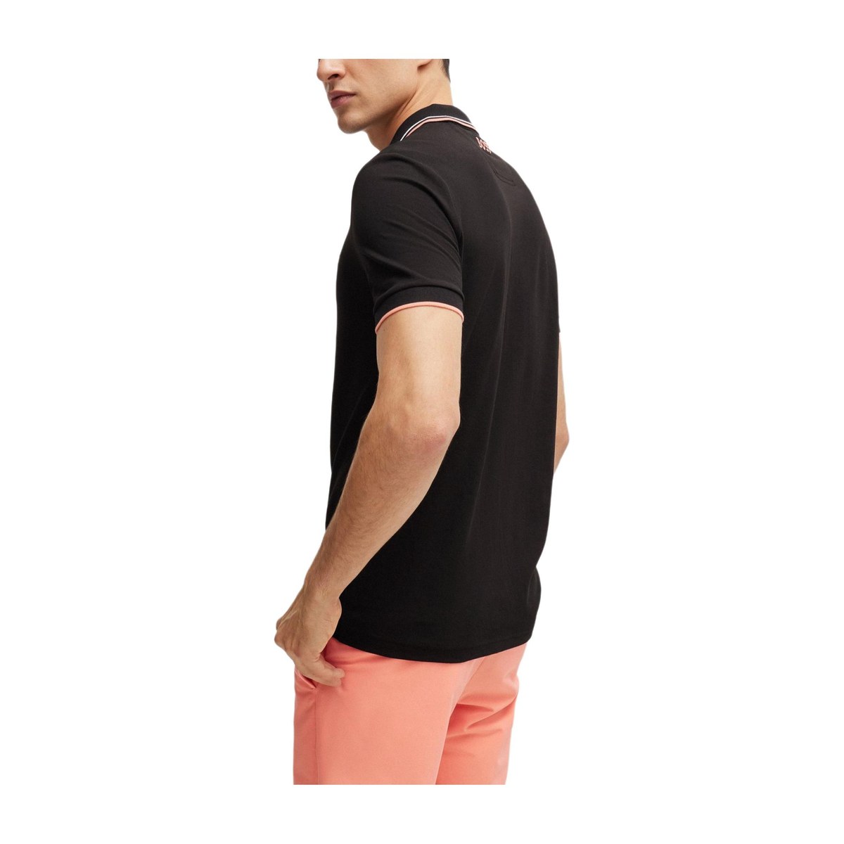 HUGO BOSS Polo Shirt With Contrast Logos Polo