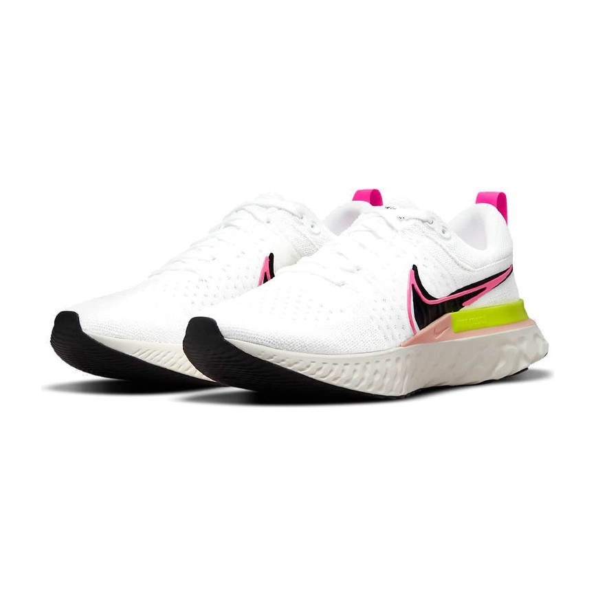 Nike React Infinity Run Flyknit 2 White Black Pink
