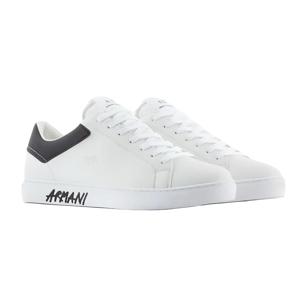 Emporio Armani Low-Top Sneakers White Black