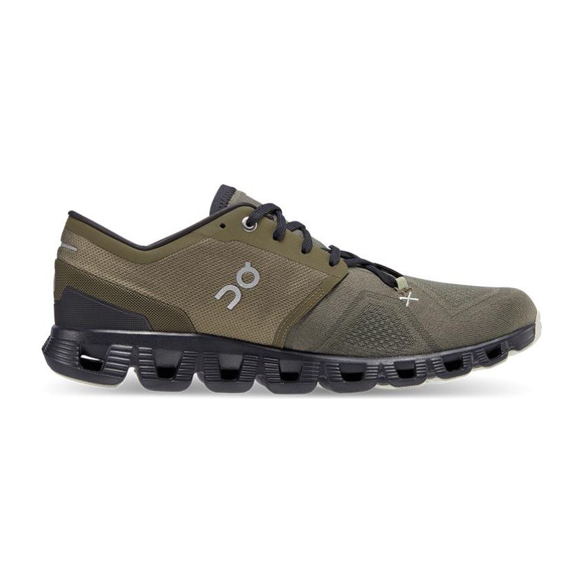 On Cloud X 3 Olive Grey