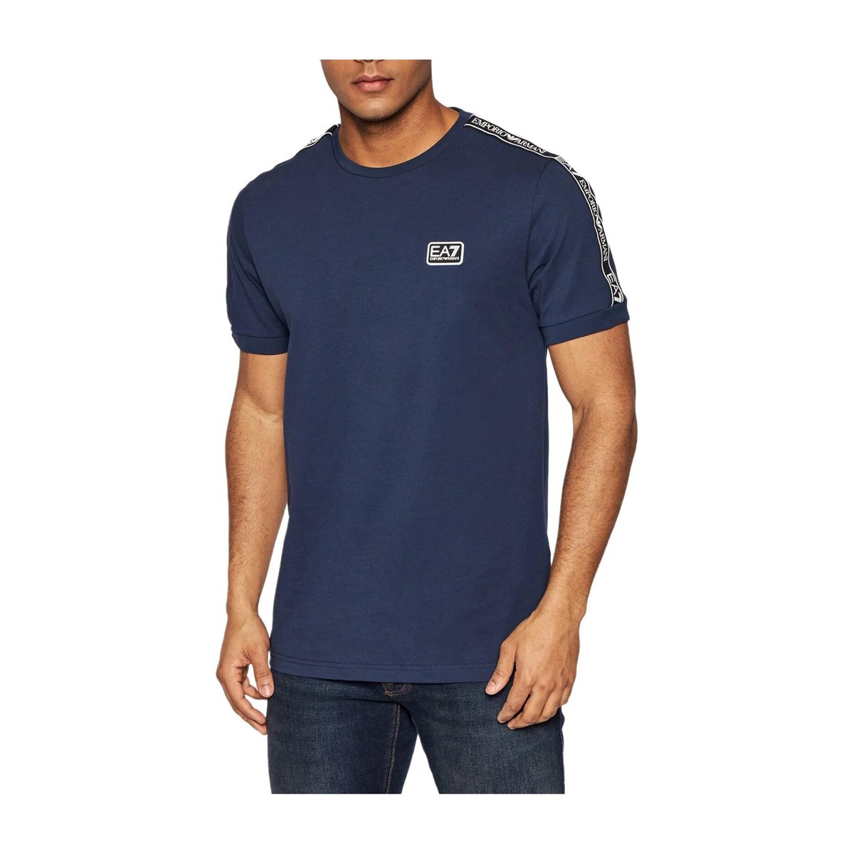 Emporio Armani EA7 SS24 Logo T-Shirt Navy
