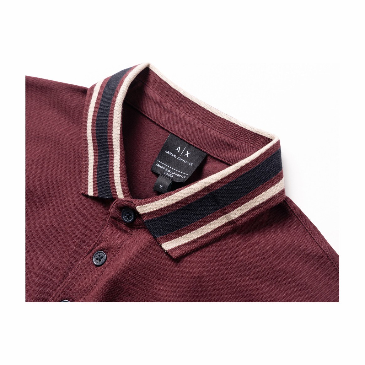 Armani Exchange Polo Shirt Burgundy