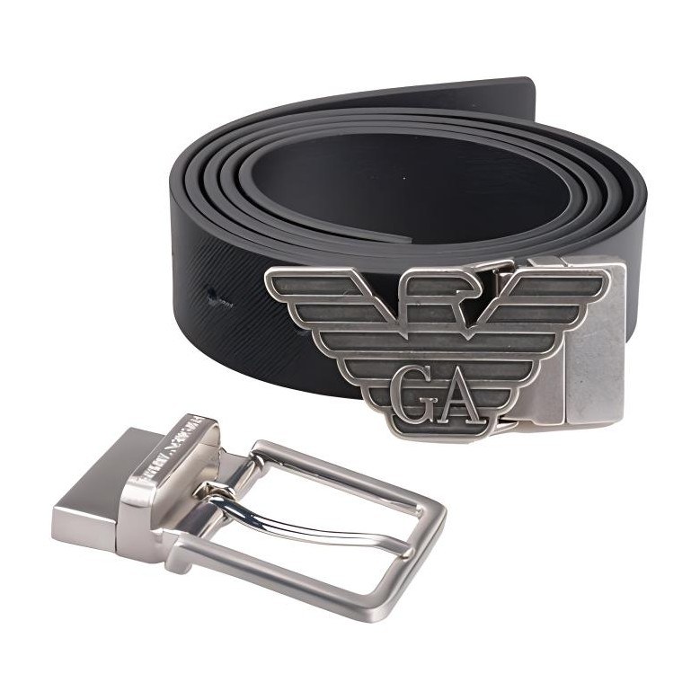 Emporio Armani EA Leather Belt Black
