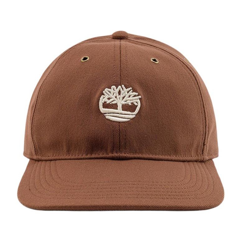 Timberland Logo Cap Brown Red