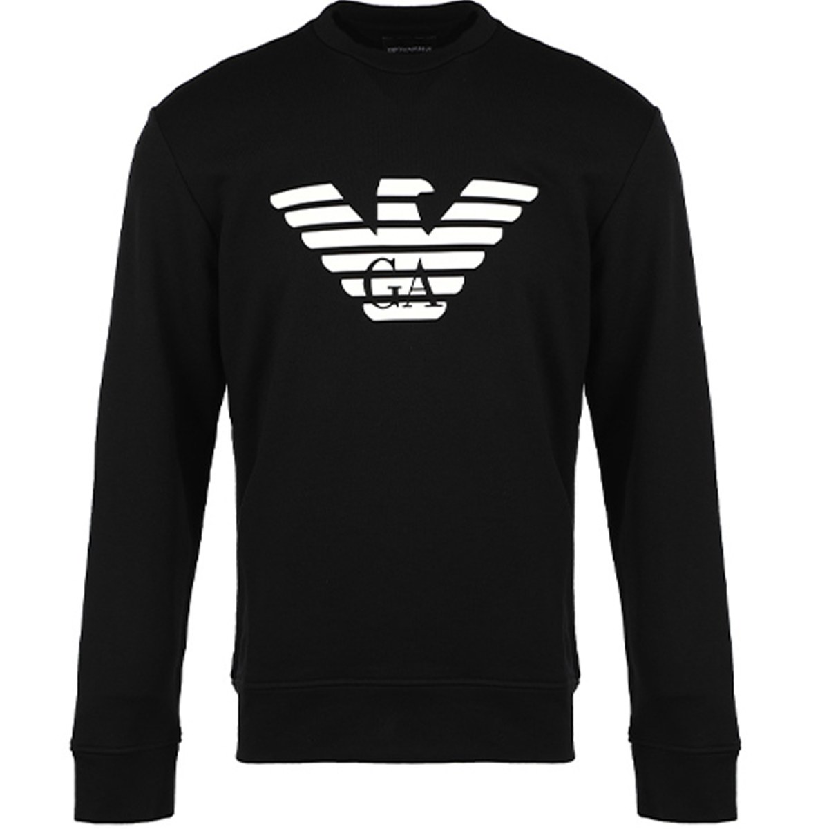 Emporio Armani Logo Print Sweatshirt Black