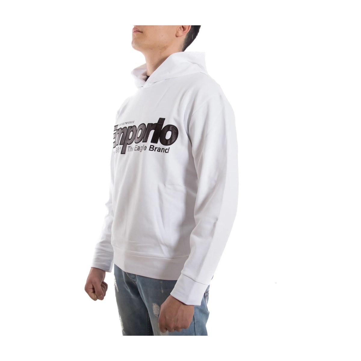 Emporio Armani Logo Hoodie Black