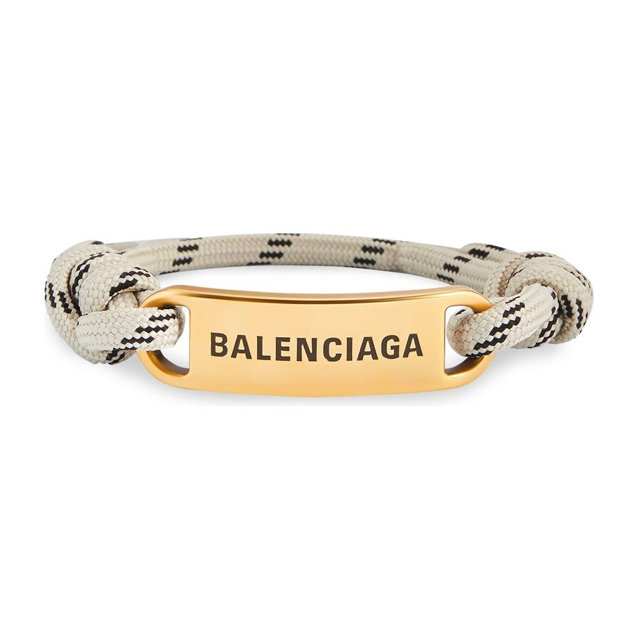 Balenciaga Logo Bracelet Beige