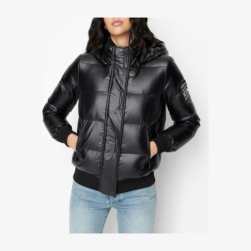 Armani Exchange FW22 Quilted Jacket Black