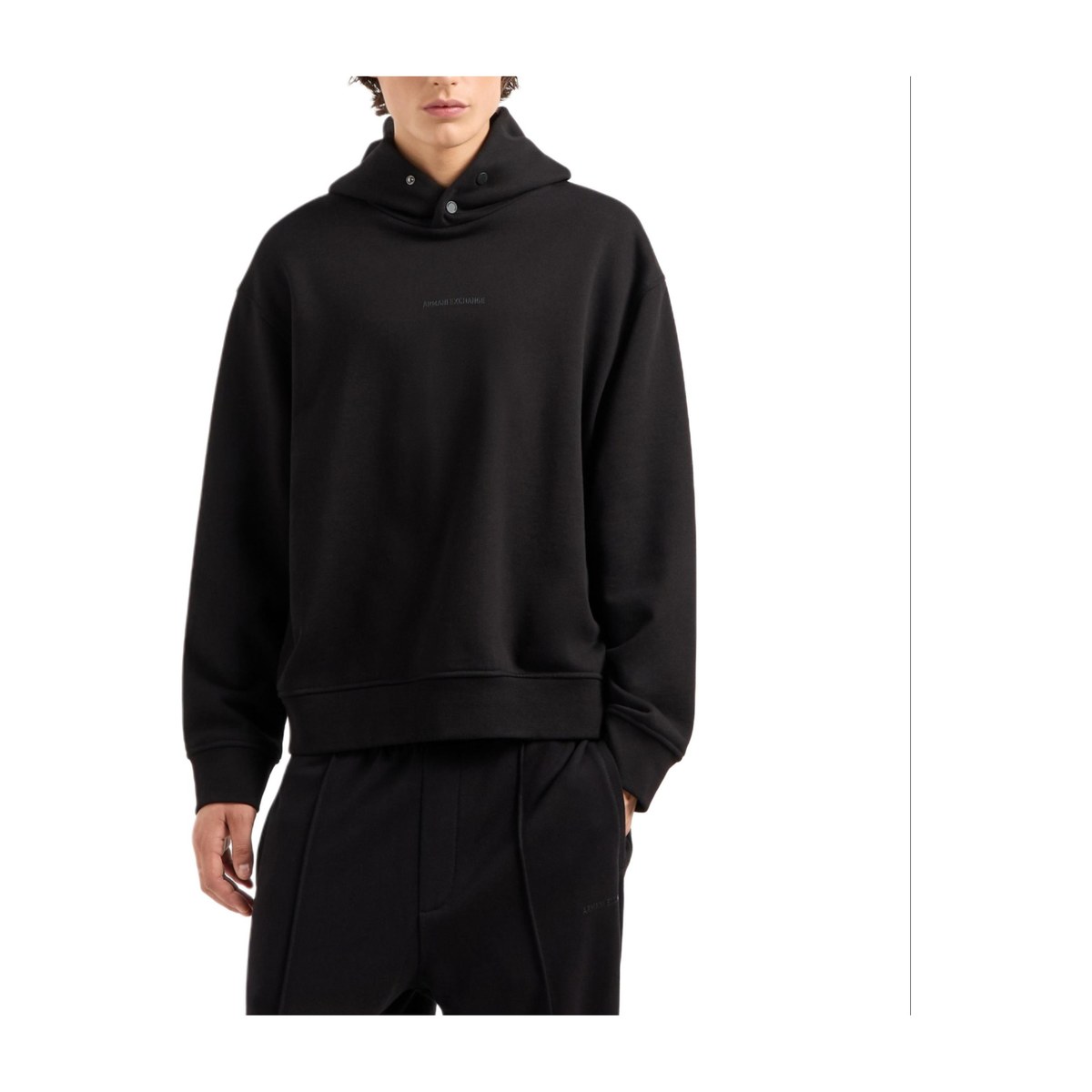 Armani Exchange FW24 Logo Hoodie Black