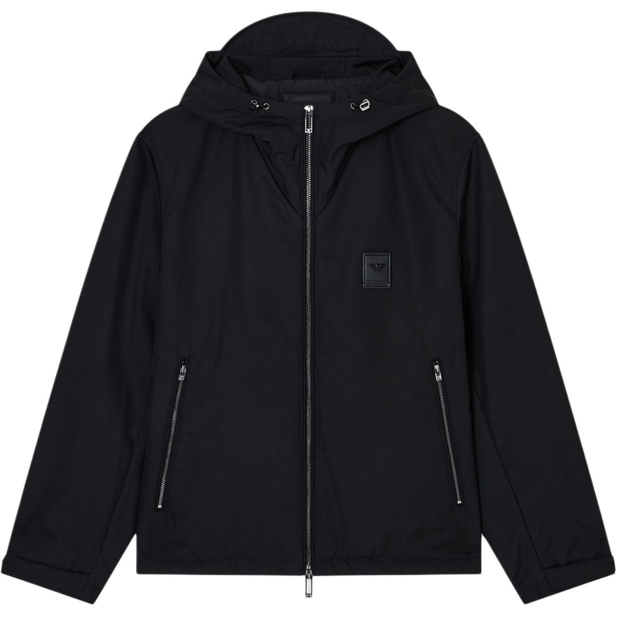 Emporio Armani Hooded Zip Cotton Jacket
