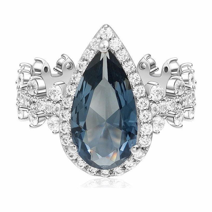 apm Monaco Teardrop Ring Silver