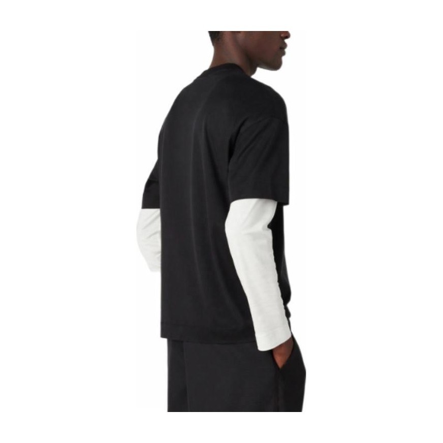 Emporio Armani SS23 Letter Print T-Shirt Black