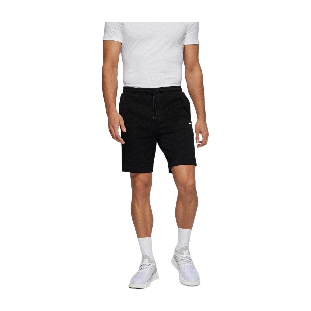 HUGO BOSS Logo Drawstring Shorts Black