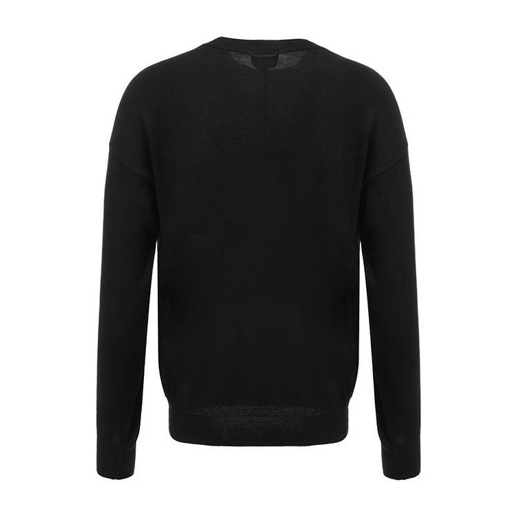 Emporio Armani Cartoon Jacquard Crewneck Sweater