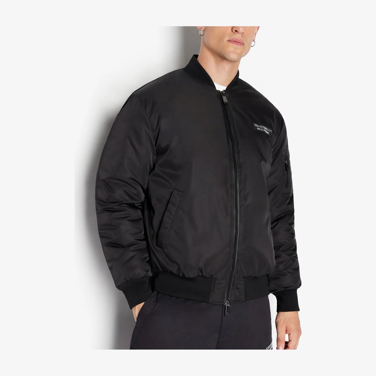 Armani Exchange FW23 Black Cotton Jacket