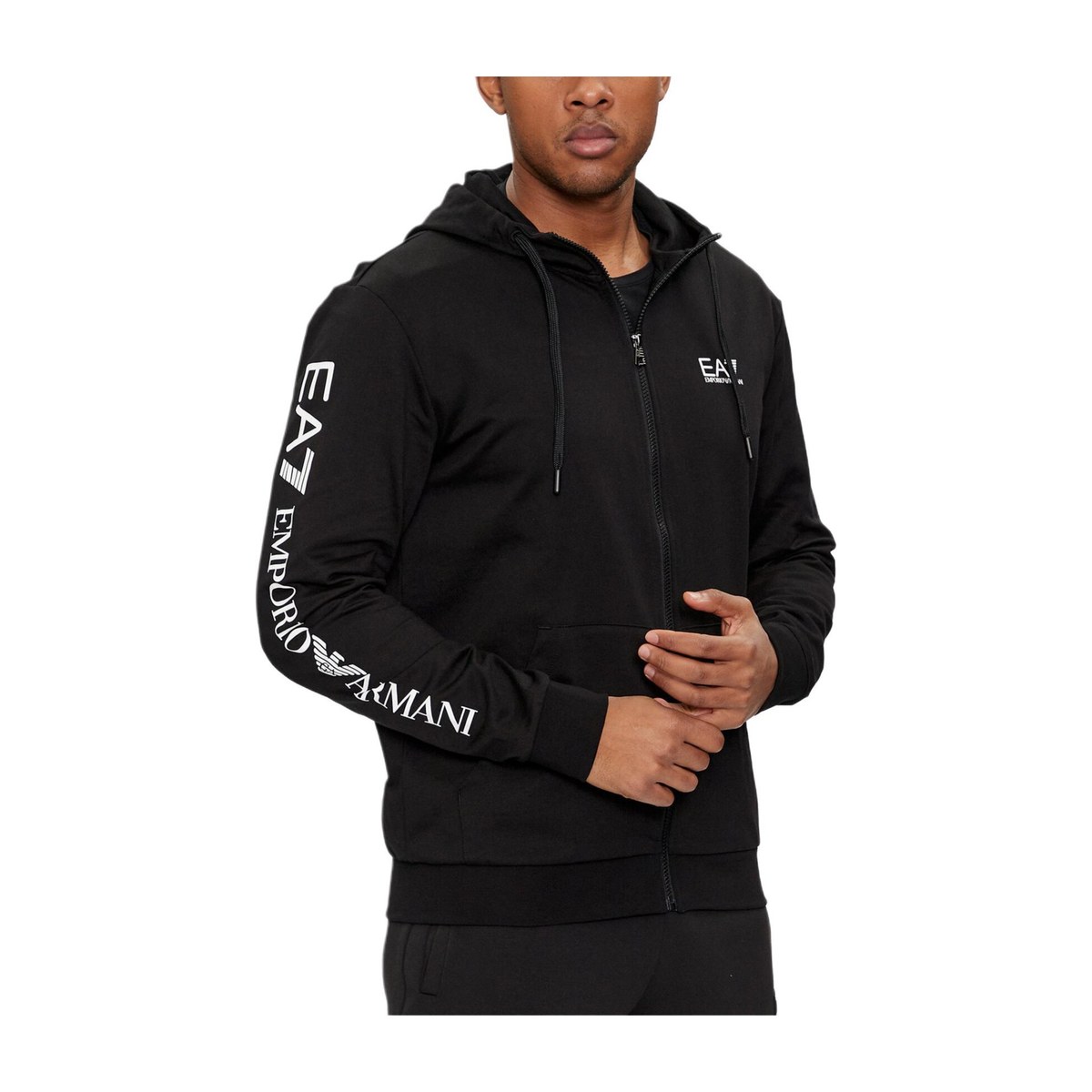 Emporio Armani Letter Print Hoodie