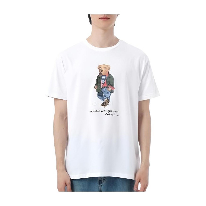 Polo Ralph Lauren Bear Print T-Shirt White