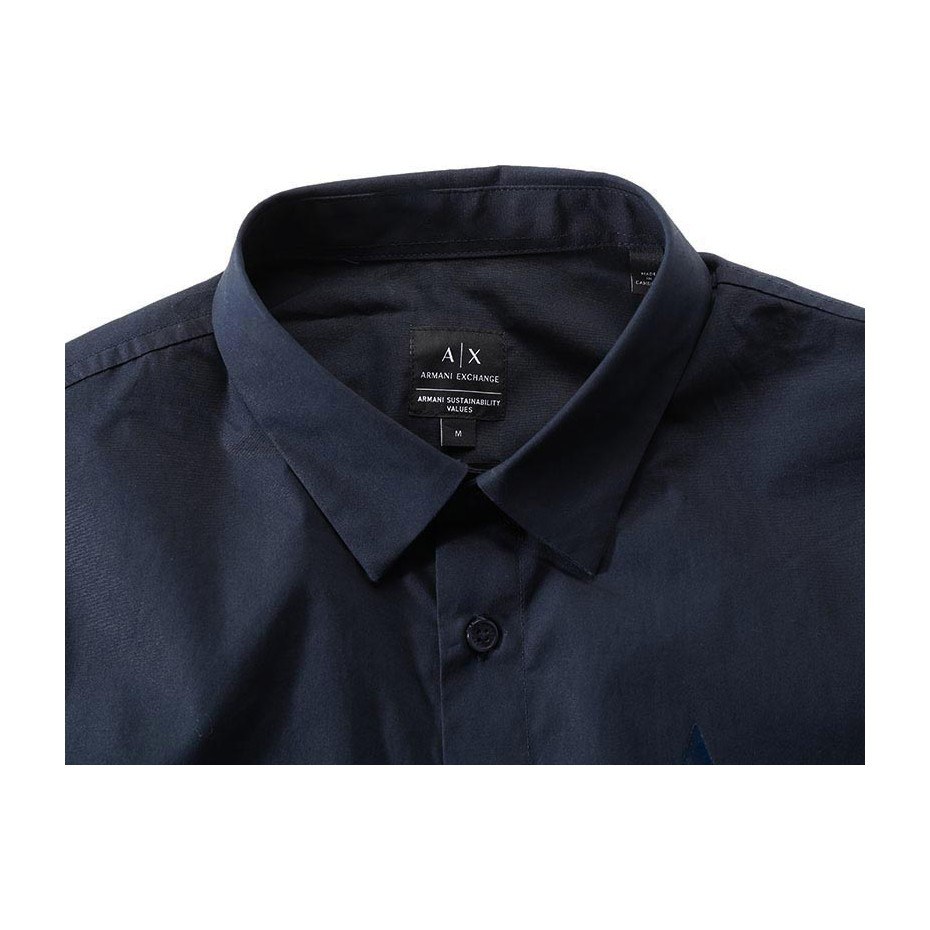 Armani Exchange FW23 Navy Logo Shirt