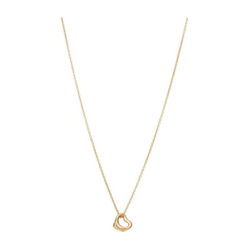 Tiffany & Co. Elsa Peretti Open Heart Necklace 18K Gold