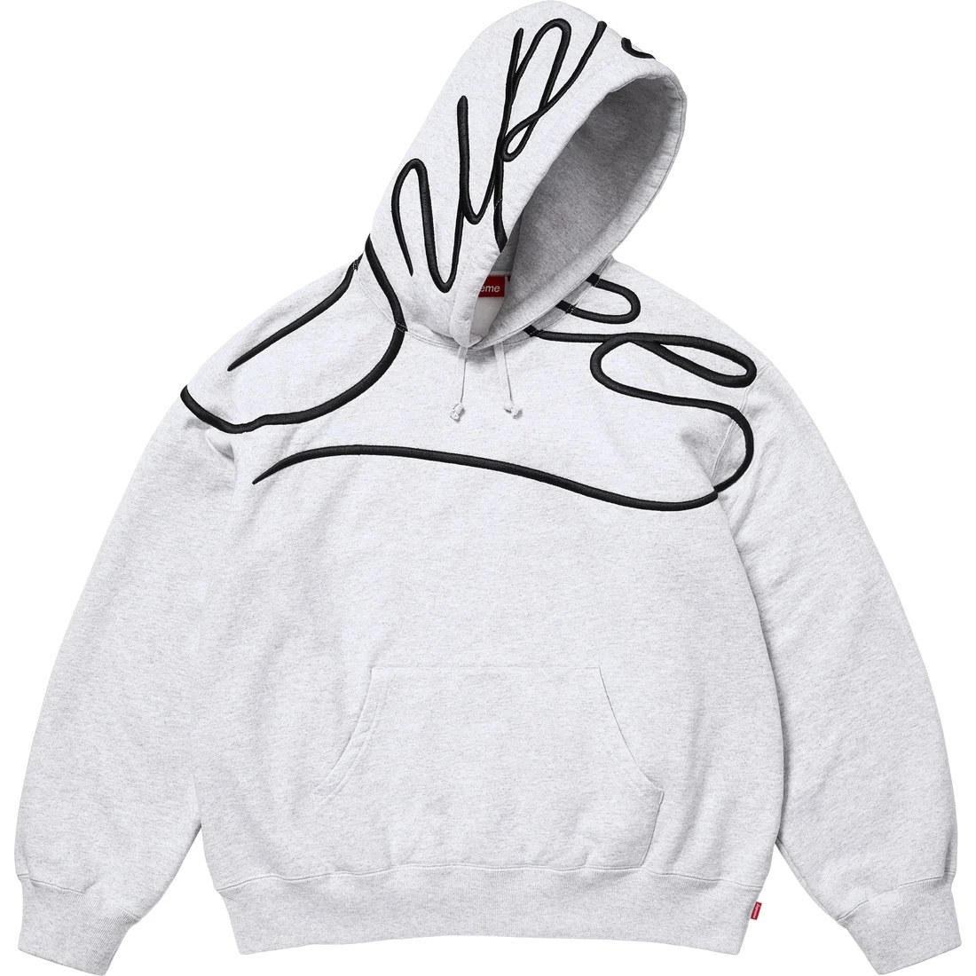 Supreme SS25 Shoulder Script Hooded Sweatshirt