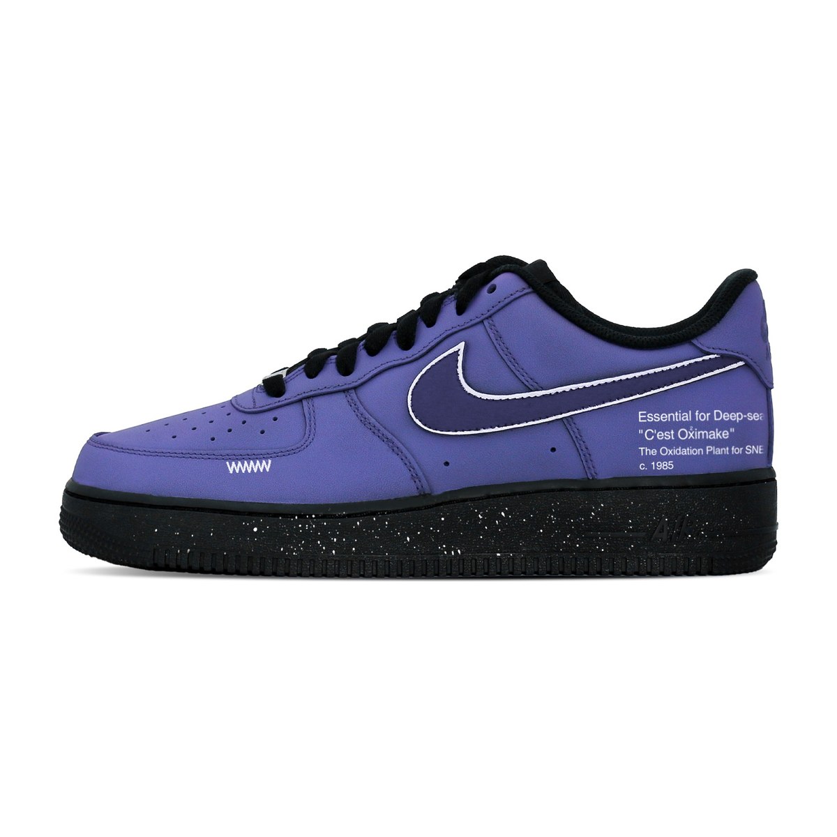 Nike Air Force 1 Black Samurai Purple Toe