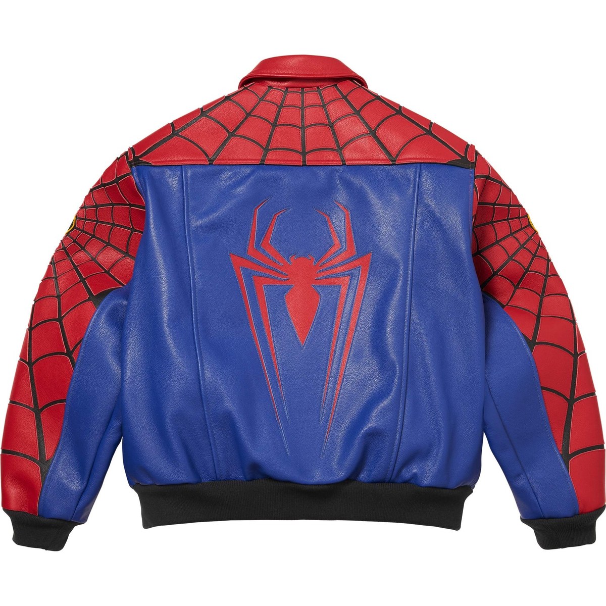 Supreme vanson Leathers x Spider-Man SS26 WEEK14 Jacket logo