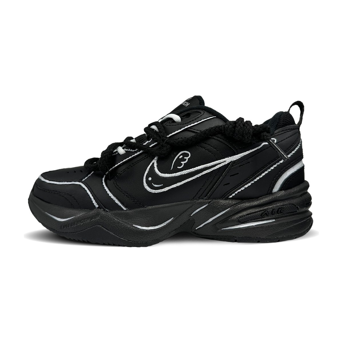 Nike Air Monarch 4 Black Silver