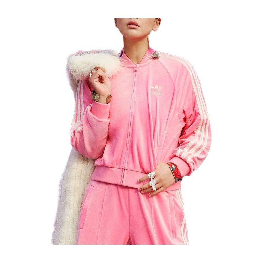 adidas Originals x FEIFEI RUAN FW23 Velvet Track Jacket Pink