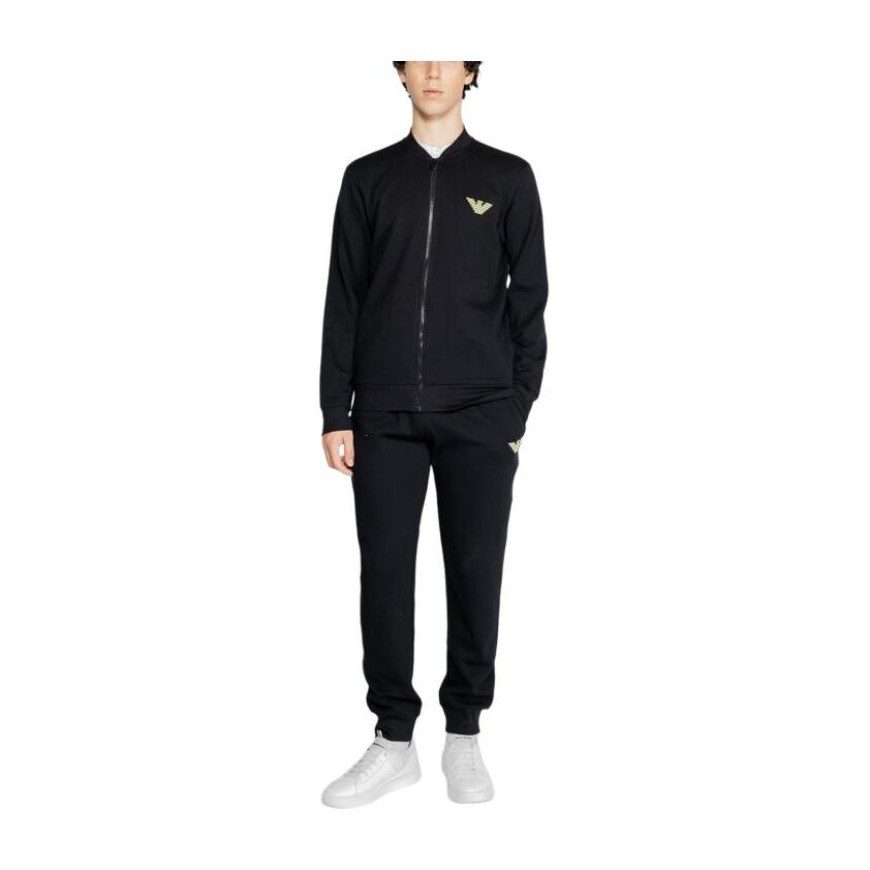 Emporio Armani FW24 Logo Tracksuit Black