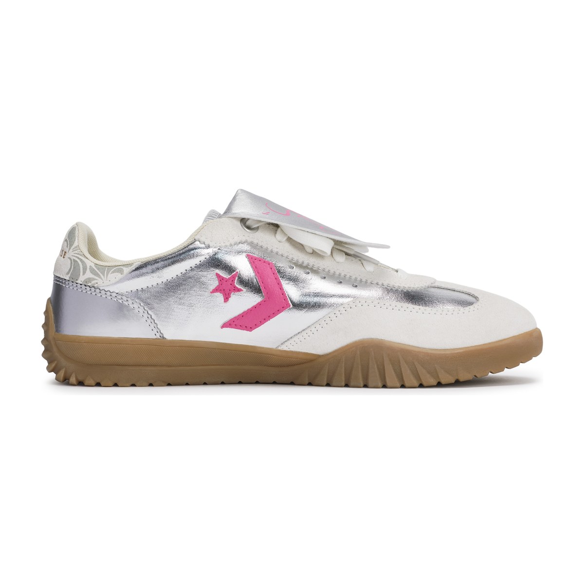 Converse Run Star Trainer White Silver Pink