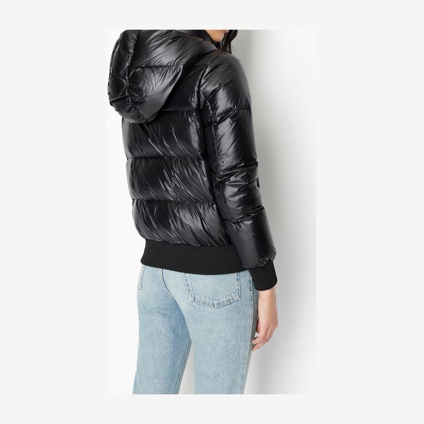 Armani Exchange FW22 Quilted Jacket Black