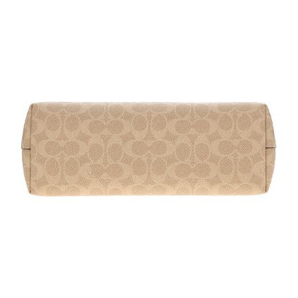 COACH Zip Top Tote 30 Beige