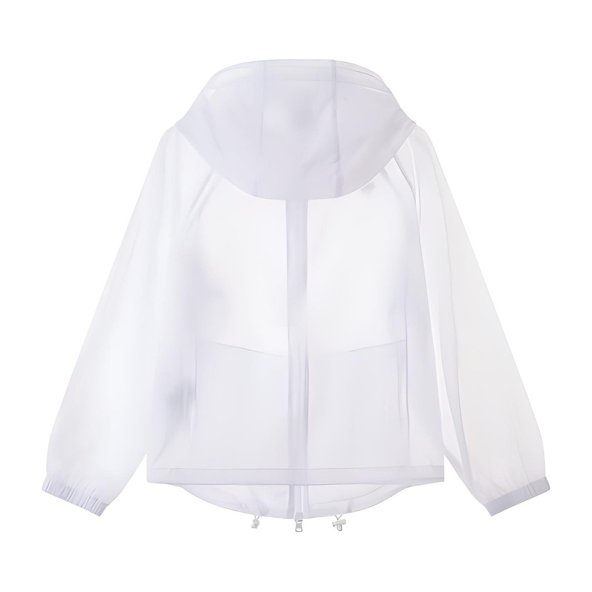 Armani Exchange SS24 Solid Zip Hoodie White