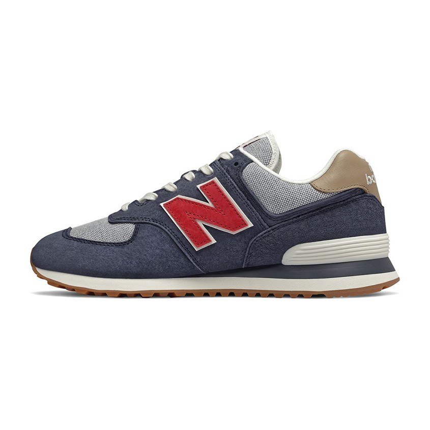 New Balance 574 Night Blue Red