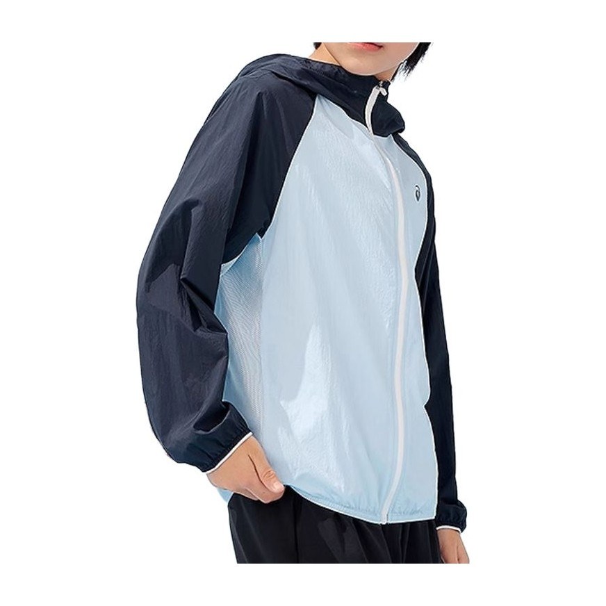 Asics Outdoor Performance Woven Hoodie Light Blue Youth