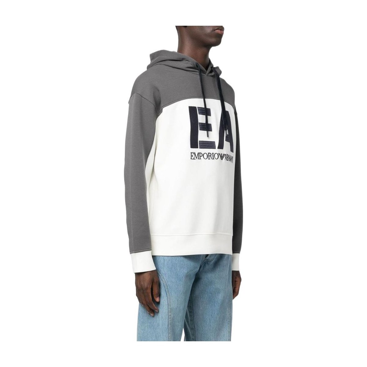 Emporio Armani FW22 Logo Print Sweatshirt White