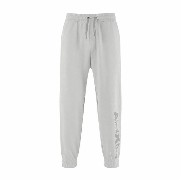 Armani Exchange SS23 Logo Joggers Light Grey