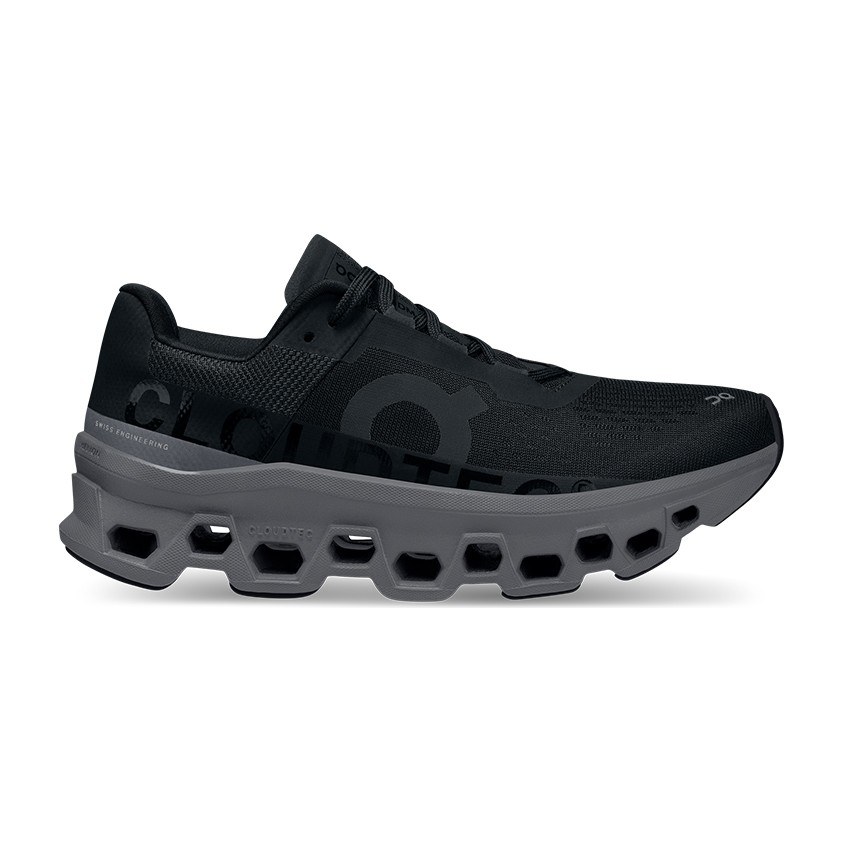 On Cloudmonster Black Grey